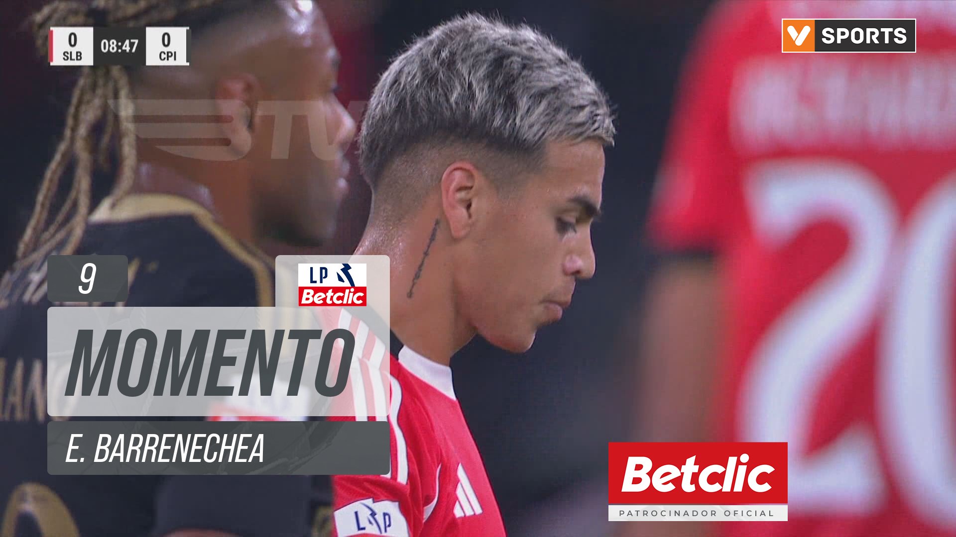 Benfica, Jogada, E. Barrenechea aos 9'