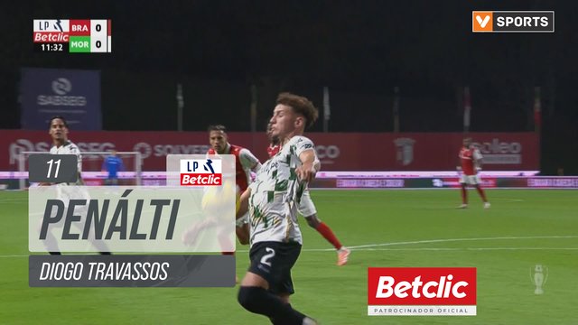 Moreirense, Penálti, Diogo Travassos aos 11'