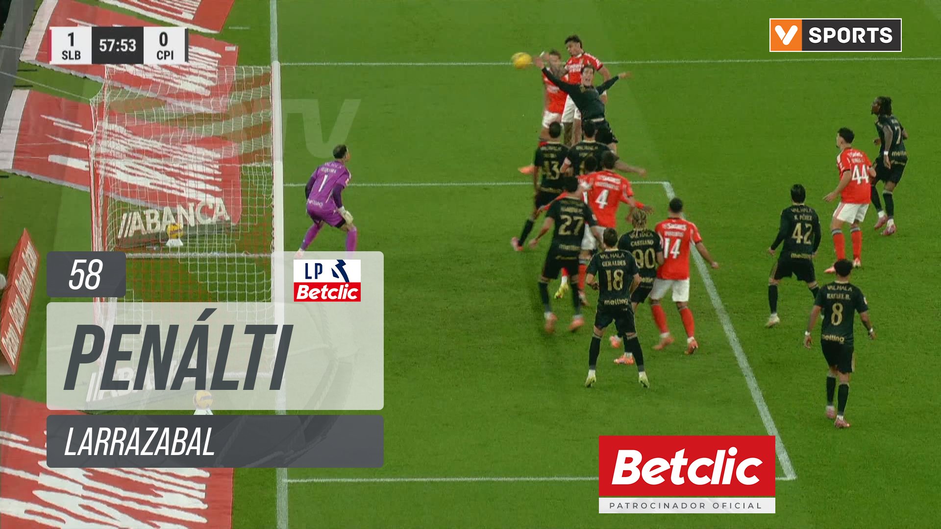 Casa Pia, Penálti, Larrazabal aos 58'