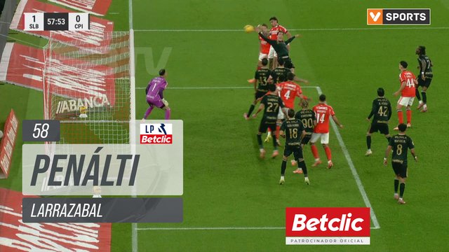 Casa Pia, Penálti, Larrazabal aos 58'