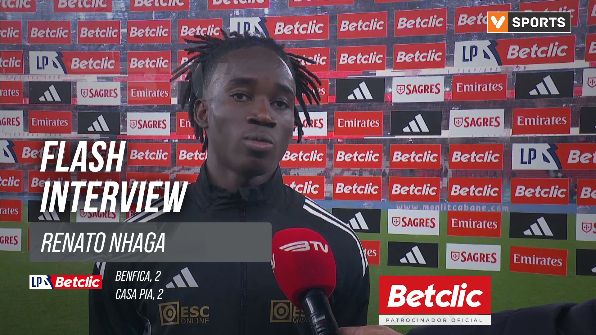 I Liga (#11) | Benfica 2-2 Casa Pia: Flash Interview Renato Nhaga