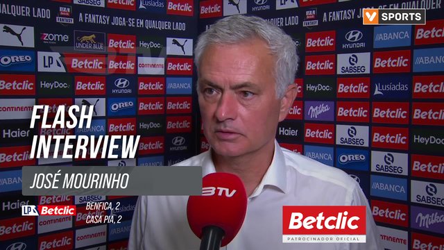 I Liga (#11) | Benfica 2-2 Casa Pia: Flash Interview José Mourinho