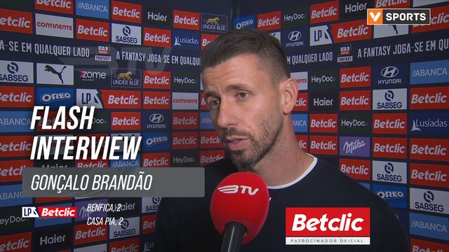I Liga (#11) | Benfica 2-2 Casa Pia: Flash Interview Gonçalo Brandão