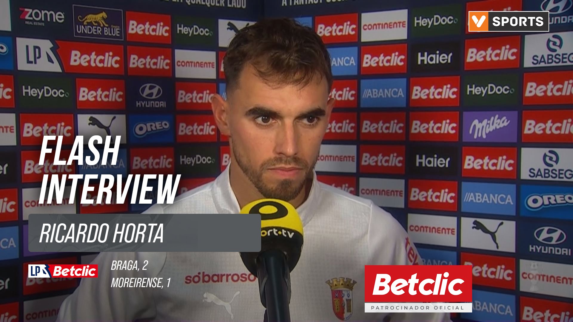 I Liga (#11) | Braga 2-1 Moreirense: Flash Interview Ricardo Horta