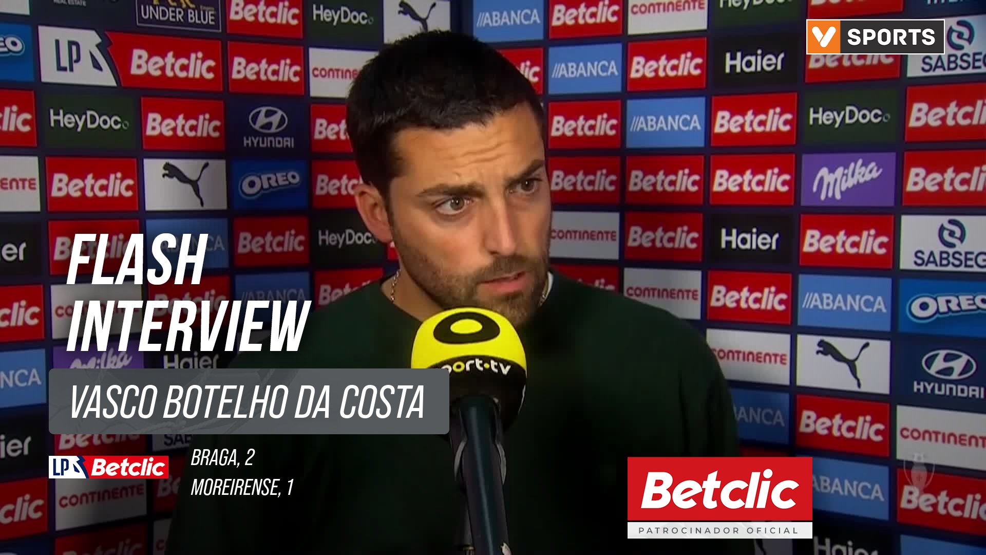I Liga (#11) | Braga 2-1 Moreirense: Flash Interview Vasco Botelho da Costa