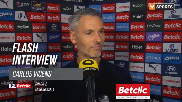 I Liga (#11) | Braga 2-1 Moreirense: Flash Interview Carlos Vicens