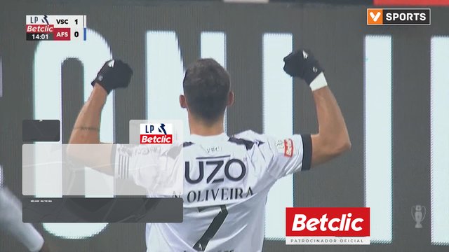 GOLO! Vitória SC, Nélson Oliveira aos 14', Vitória SC 1-0 AVS