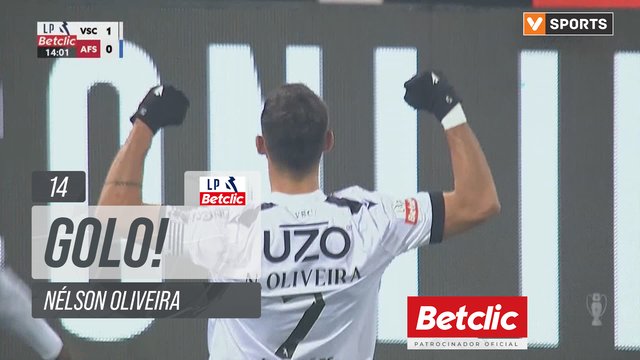 GOLO! Vitória SC, Nélson Oliveira aos 14', Vitória SC 1-0 AVS
