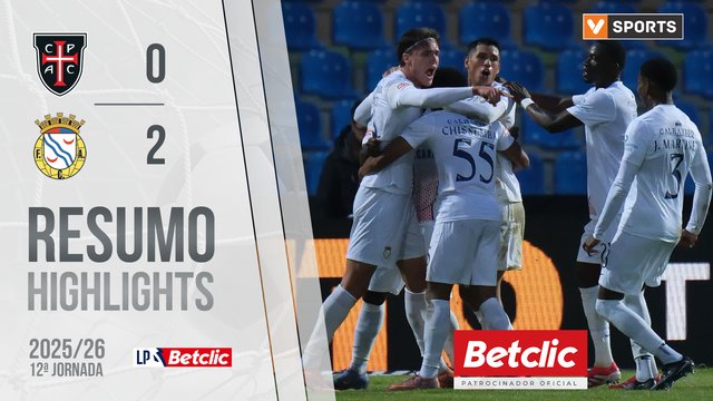 Liga Portugal Betclic (12ªJ): Resumo Casa Pia 0-2 Alverca