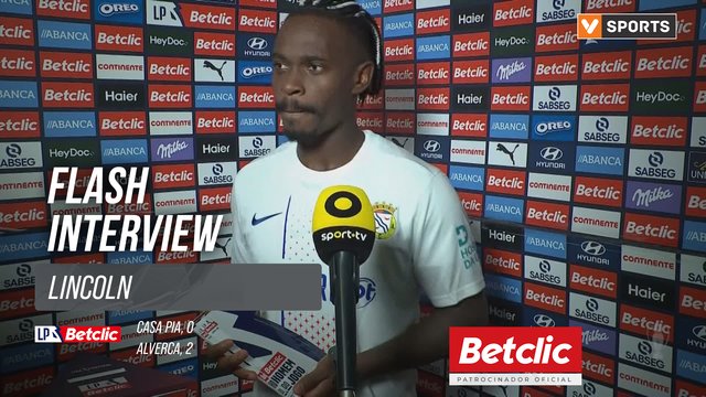 I Liga (#12) | Casa Pia 0-2 Alverca: Flash Interview Lincoln