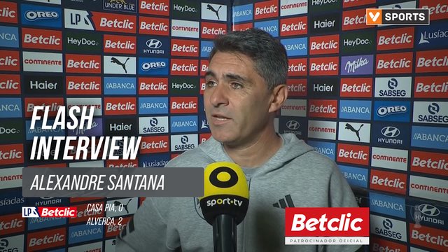 I Liga (#12) | Casa Pia 0-2 Alverca: Flash Interview Alexandre Santana