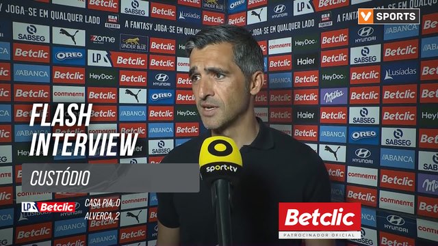 I Liga (#12) | Casa Pia 0-2 Alverca: Flash Interview Custódio