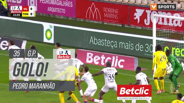 GOLO! Tondela, Pedro Maranhão aos 35', Gil Vicente 0-1 Tondela