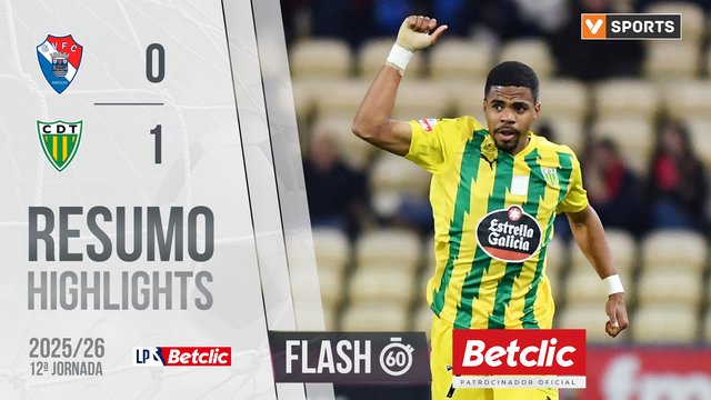 Liga Portugal Betclic (12ªJ): Resumo Flash Gil Vicente 0-1 Tondela