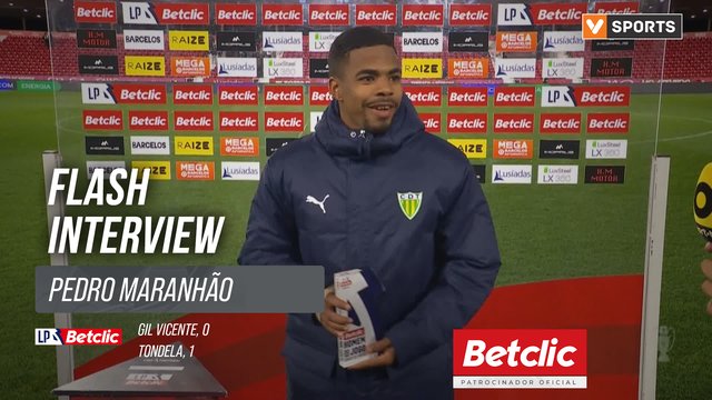 I Liga (#12) | Gil Vicente 0-1 Tondela: Flash Interview Pedro Maranhão