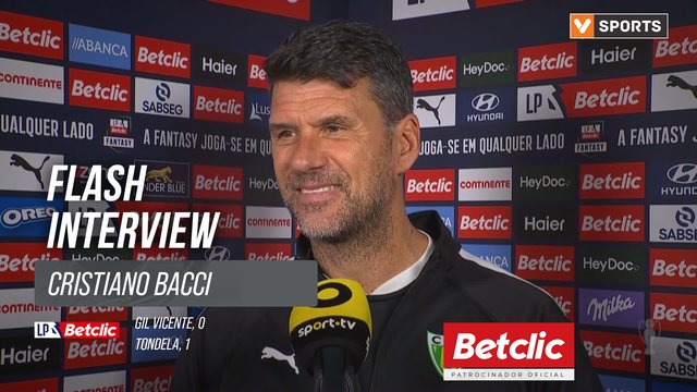 I Liga (#12) | Gil Vicente 0-1 Tondela: Flash Interview Cristiano Bacci