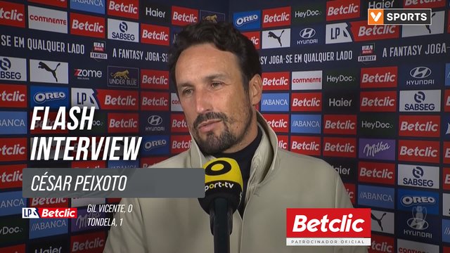 I Liga (#12) | Gil Vicente 0-1 Tondela: Flash Interview César Peixoto