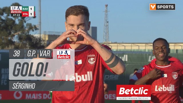 GOLO! Santa Clara, Sérginho aos 38', Rio Ave 1-1 Santa Clara