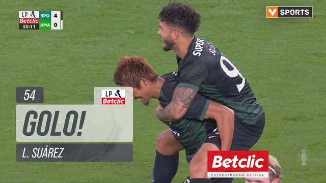 GOLO! Sporting, L. Suárez aos 54', Sporting 4-0 Estrela Amadora