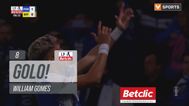 GOLO! FC Porto, William Gomes aos 8', FC Porto 1-0 Estoril