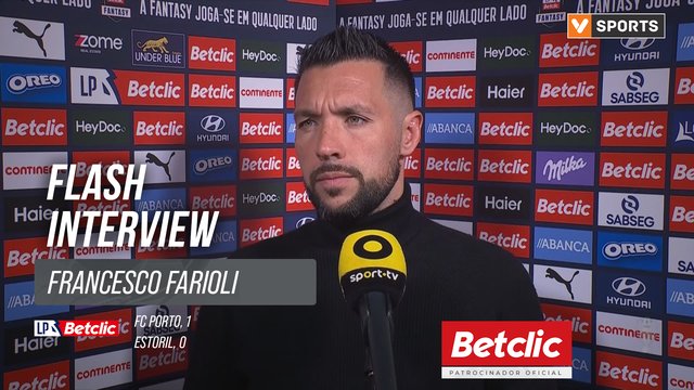 I Liga (#12) | FC Porto 1-0 Estoril: Flash Interview Francesco Farioli
