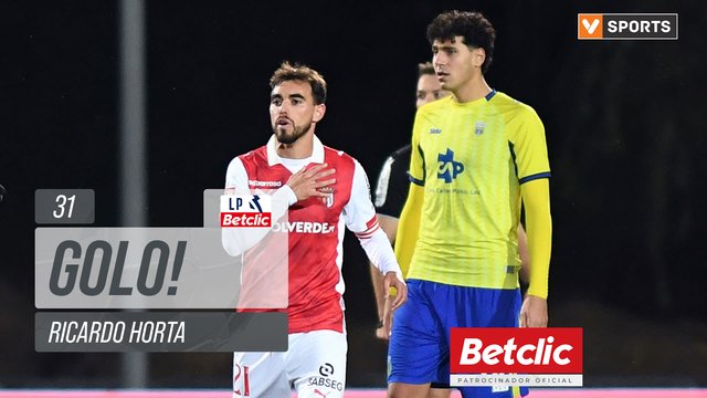 GOLO! Braga, Ricardo Horta aos 31', Arouca 0-2 Braga