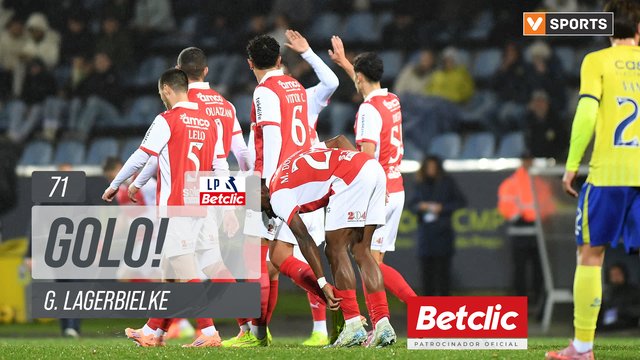 GOLO! Braga, G. Lagerbielke aos 71', Arouca 0-4 Braga