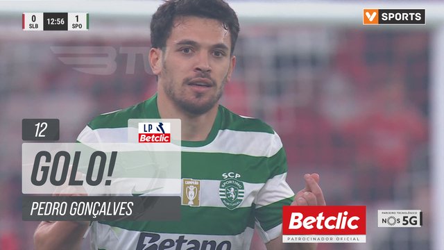 GOLO! Sporting, Pedro Gonçalves aos 12', Benfica 0-1 Sporting