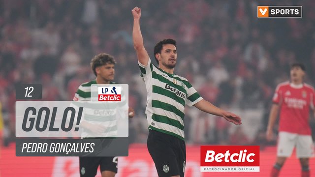 GOLO! Sporting, Pedro Gonçalves aos 12', Benfica 0-1 Sporting