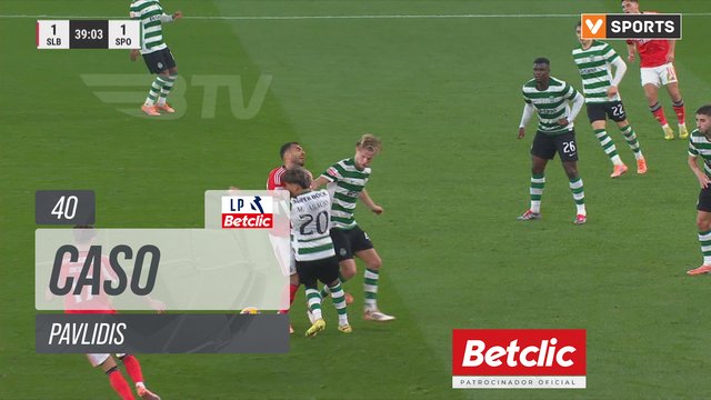 Benfica, Caso, Pavlidis aos 40'