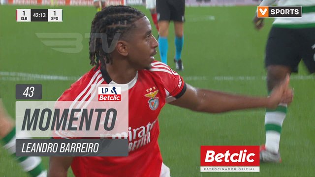Benfica, Jogada, Leandro Barreiro aos 43'