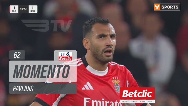 Benfica, Jogada, Pavlidis aos 62'