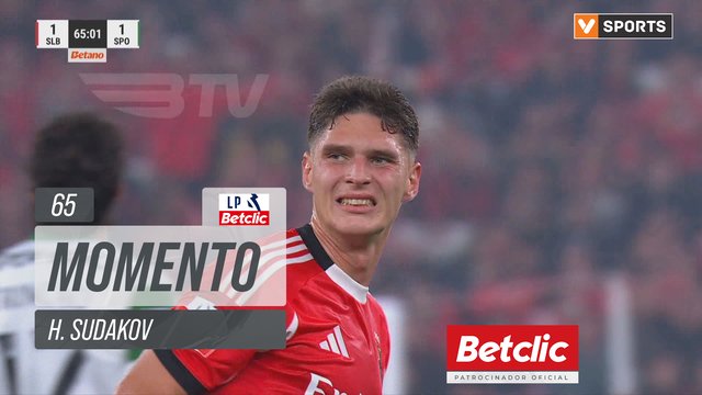 Benfica, Jogada, H. Sudakov aos 65'