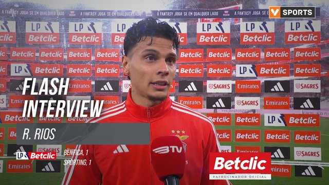 I Liga (#13) | Benfica 1-1 Sporting: Flash Interview R. Rios