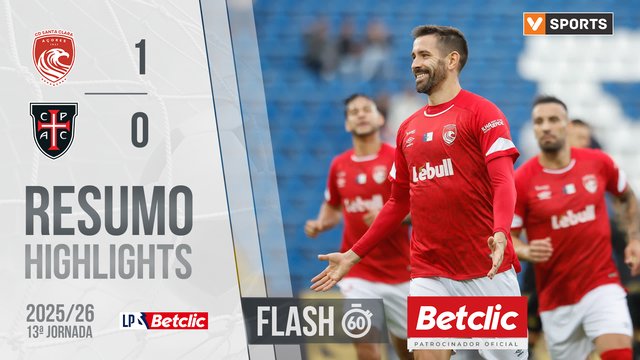 Liga Portugal Betclic (13ªJ): Resumo Flash Santa Clara 1-0 Casa Pia