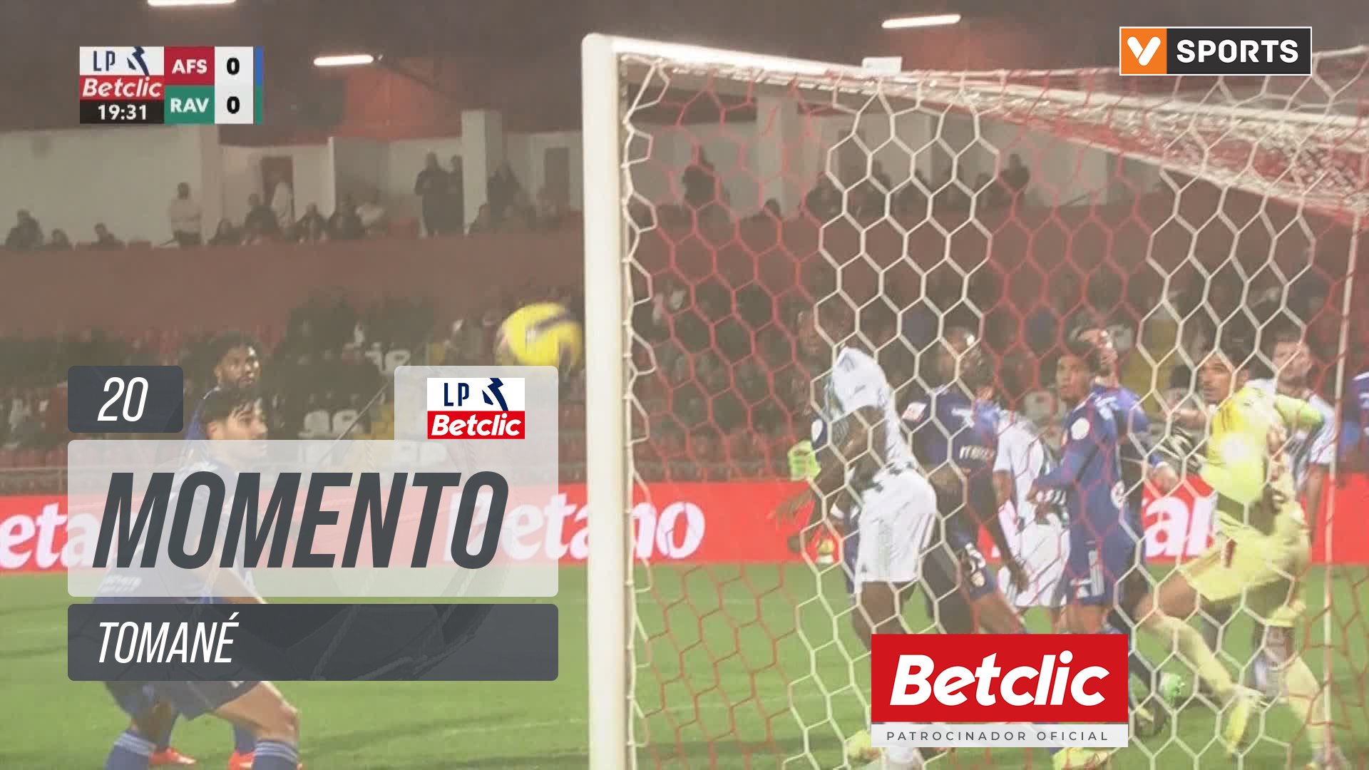 Liga Portugal - AVS, Jogada, Tomané aos 20'