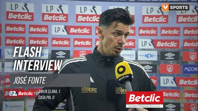 I Liga (#13) | Santa Clara 1-0 Casa Pia: Flash Interview José Fonte