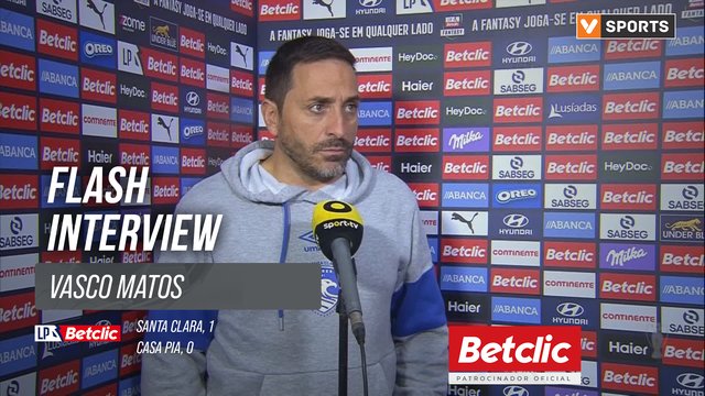 I Liga (#13) | Santa Clara 1-0 Casa Pia: Flash Interview Vasco Matos