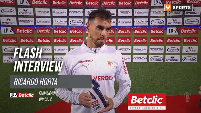 I Liga (#13) | Famalicão 1-2 Braga: Flash Interview Ricardo Horta