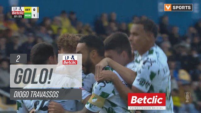 GOLO! Moreirense, Diogo Travassos aos 2', Estoril 0-1 Moreirense