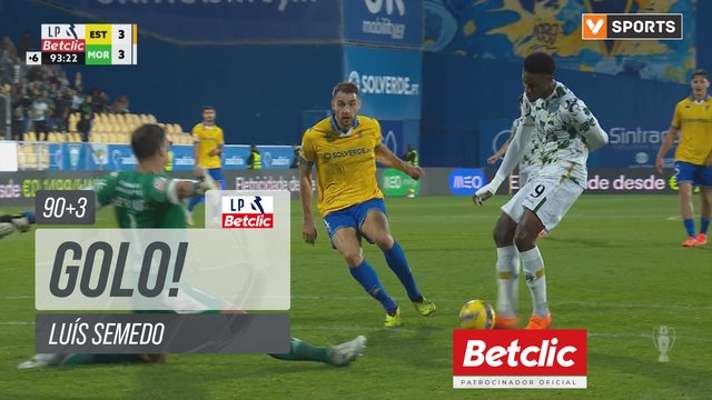 GOLO! Moreirense, Luís Semedo aos 90'+3', Estoril 3-3 Moreirense