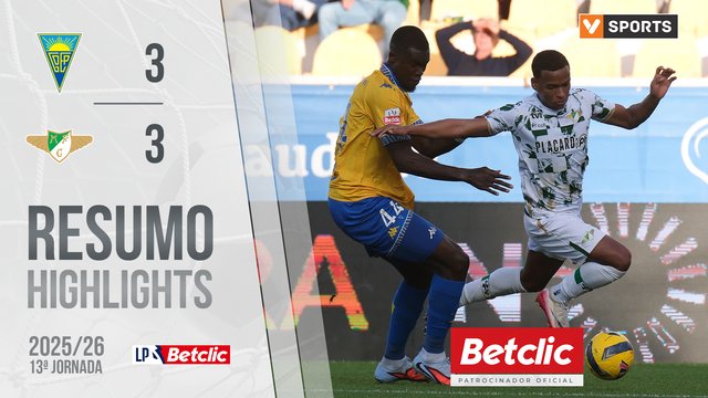Liga Portugal Betclic (13ªJ): Resumo Estoril 3-3 Moreirense