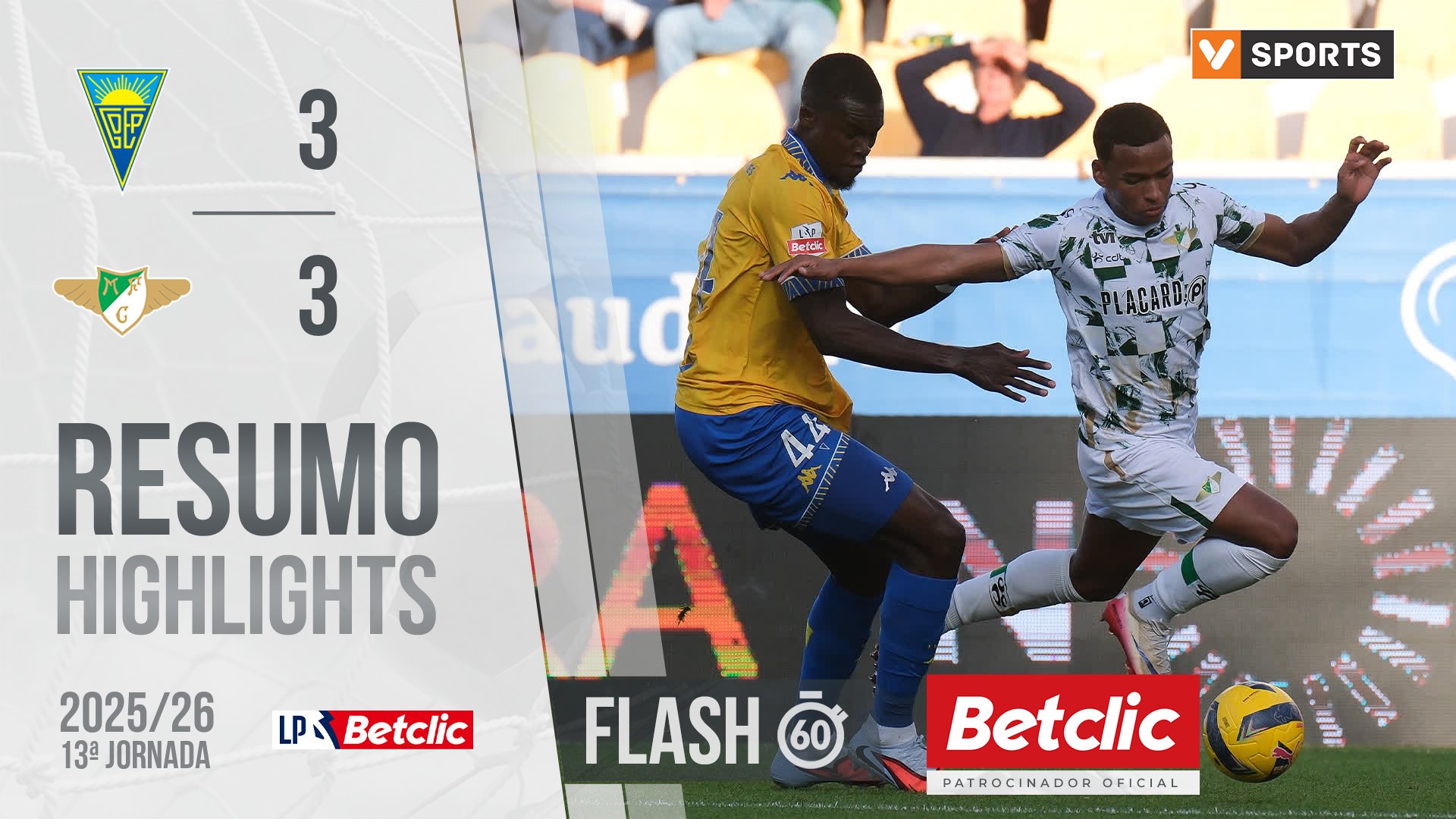 I Liga (13ªJ): Resumo Flash Estoril 3-3 Moreirense