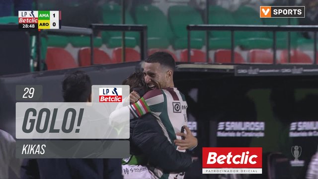 GOLO! Estrela Amadora, Kikas aos 29', Estrela Amadora 1-0 Arouca