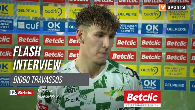 I Liga (#13) | Estoril 3-3 Moreirense: Flash Interview Diogo Travassos