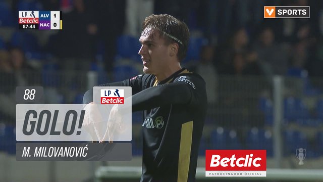 GOLO! Alverca, M. Milovanović aos 88', Alverca 1-0 Nacional