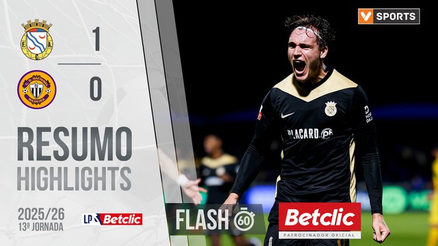 I Liga (13ªJ): Resumo Flash Alverca 1-0 Nacional