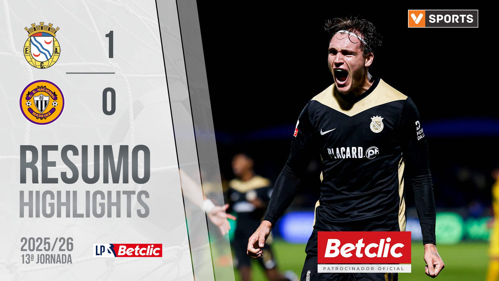 Liga Portugal Betclic (13ªJ): Resumo Alverca 1-0 Nacional
