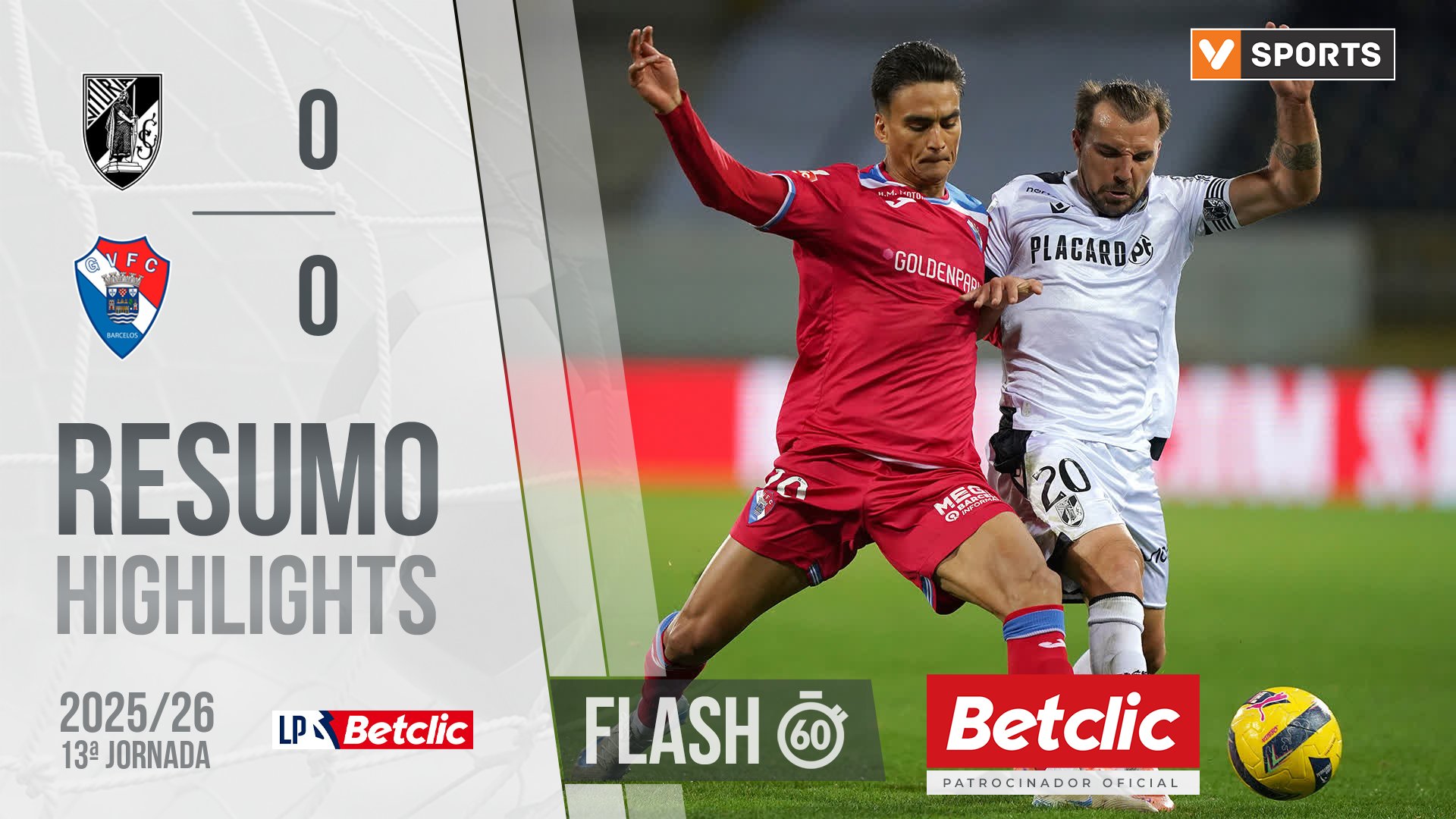 I Liga (13ªJ): Resumo Flash Vitória SC 0-0 Gil Vicente