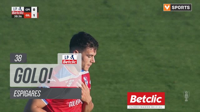 GOLO! Gil Vicente FC, Espigares aos 38', Casa Pia AC 0-1 Gil Vicente FC
